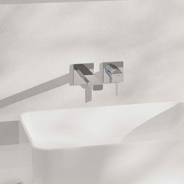 HANSGROHE TECTURIS E umývadlová podomietková batéria, s odtokovou súpravou, EcoSmart+, chróm 73051000 Obrázek - fotka
