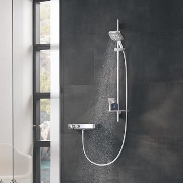 GROHE RAINSHOWER SMARTACTIVE 130 CUBE ručná sprcha 130x130 mm, 3 prúdy, Water Saving, chróm 26582000 Obrázek - fotka