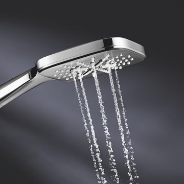 GROHE RAINSHOWER SMARTACTIVE 130 CUBE ručná sprcha 130x130 mm, 3 prúdy, Water Saving, chróm 26582000 Obrázek - fotka