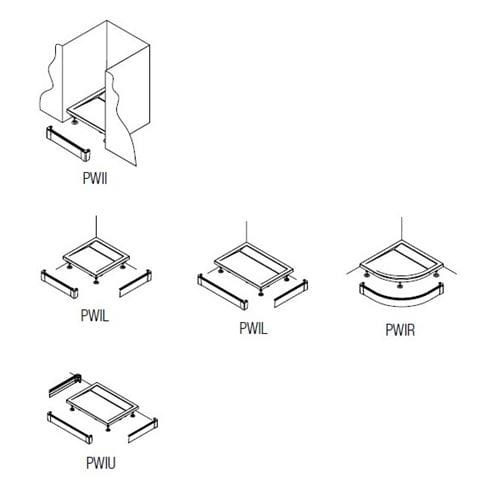 RONAL LIVADA PWIL L-panel 70x90 cm, 2 strany, biela PWIL 070 090 04 Obrázek - fotka