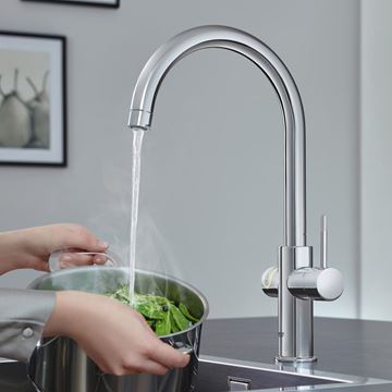 GROHE RED DUO drezová elektronická batéria, s ohrevom, veľkosť M, GROHE ChildLock, napájanie zo siete, chróm 30083001 Obrázek - fotka