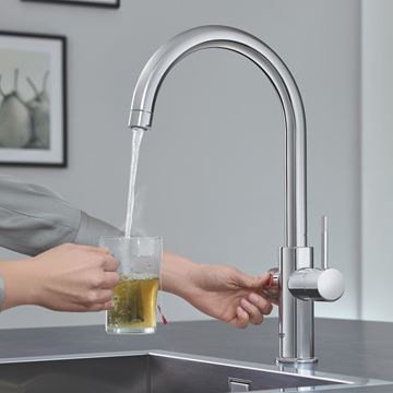 GROHE RED DUO drezová elektronická batéria, s ohrevom, veľkosť M, GROHE ChildLock, napájanie zo siete, chróm 30083001 Obrázek - fotka