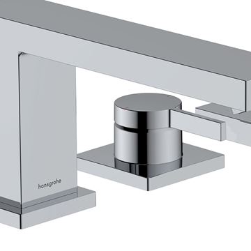 HANSGROHE TECTURIS E batéria na okraj vane, 3-otvorová, so sprchovou súpravou, chróm 73443000 Obrázek - fotka
