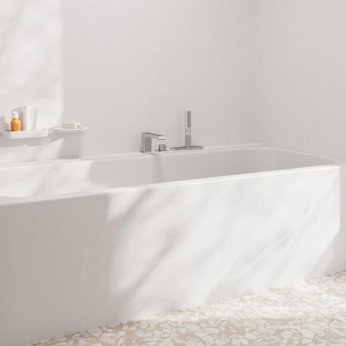 HANSGROHE TECTURIS E batéria na okraj vane, 3-otvorová, so sprchovou súpravou, chróm 73443000 Obrázek - fotka