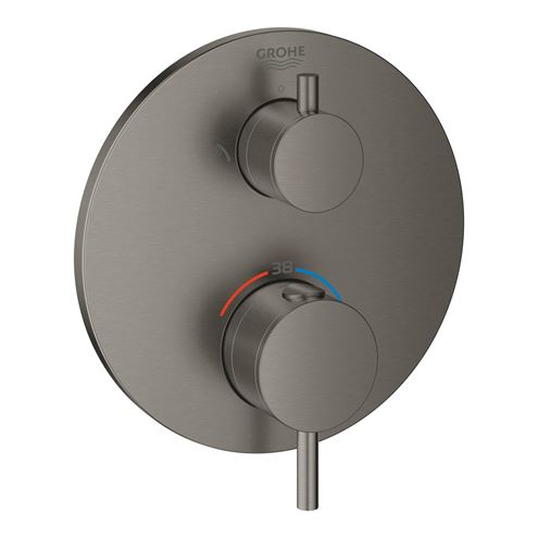 GROHE ATRIO podomietková termostatická batéria, pre 2 spotrebiče, brúsený hard graphite 24135AL3 Obrázek - Hlavní obrázek