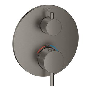 GROHE ATRIO podomietková termostatická batéria, pre 2 spotrebiče, brúsený hard graphite