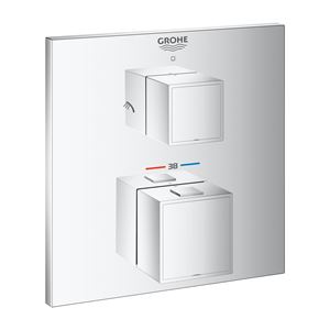 GROHE GROHTHERM CUBE sprchová podomietková termostatická batéria, pre 2 spotrebiče, chróm