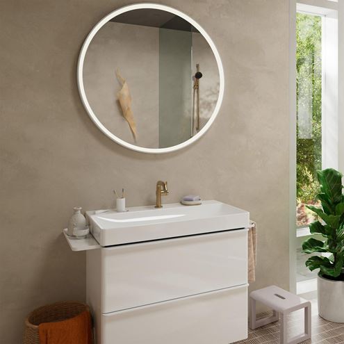 HANSGROHE TECTURIS S 110 Fine umývadlová stojanková batéria, CoolStart, EcoSmart+, brúsený bronz 73321140 Obrázek - fotka