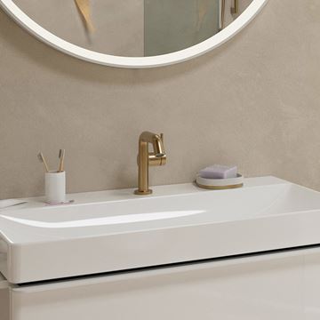 HANSGROHE TECTURIS S 110 Fine umývadlová stojanková batéria, CoolStart, EcoSmart+, brúsený bronz 73321140 Obrázek - fotka