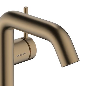HANSGROHE TECTURIS S 110 Fine umývadlová stojanková batéria, CoolStart, EcoSmart+, brúsený bronz 73321140 Obrázek - fotka