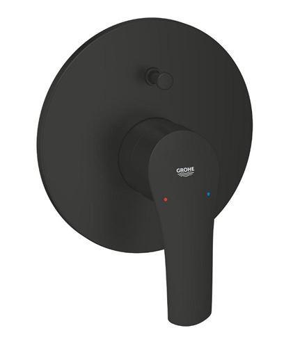GROHE EUROSMART vaňová podomietková batéria, s prepínačom, matná čierna 194502433 Obrázek - Hlavní obrázek