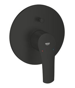GROHE EUROSMART vaňová podomietková batéria, s prepínačom, matná čierna