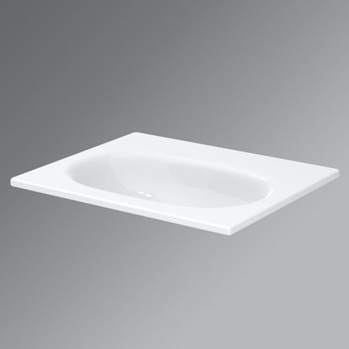 BETTE COMODO umývadlo 60 cm, s otvorom pre batériu, bez prepadu, smaltovaná oceľ A215-000HLW1 Obrázek - fotka