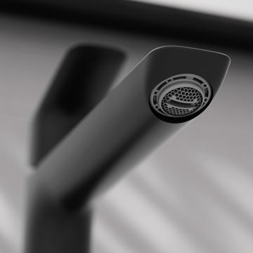 HANSGROHE LOGIS FINE 240 umývadlová stojanková batéria, EcoSmart, matná čierna 71258670 Obrázek - fotka