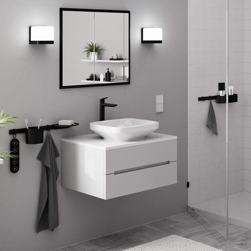 HANSGROHE LOGIS FINE 240 umývadlová stojanková batéria, EcoSmart, matná čierna 71258670 Obrázek - fotka