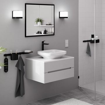 HANSGROHE LOGIS FINE 240 umývadlová stojanková batéria, EcoSmart, matná čierna 71258670 Obrázek - fotka
