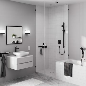 HANSGROHE LOGIS FINE 240 umývadlová batéria, s odtokovou súpravou, matná čierna 71257670 Obrázek - fotka