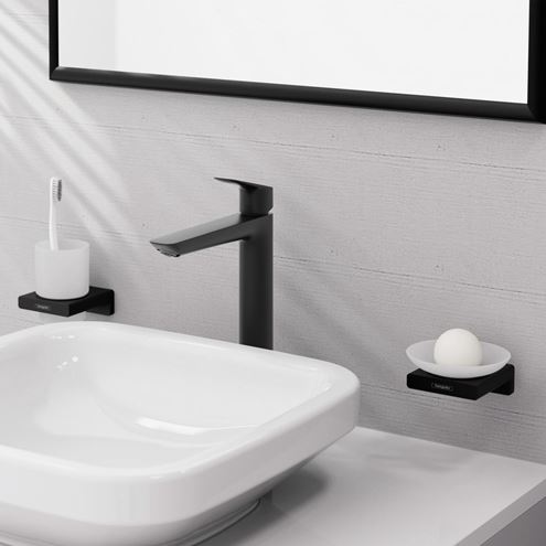 HANSGROHE LOGIS FINE 240 umývadlová batéria, s odtokovou súpravou, matná čierna 71257670 Obrázek - fotka