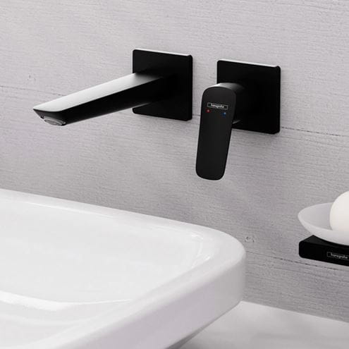 HANSGROHE LOGIS FINE umývadlová podomietková batéria, s odtokovou súpravou, EcoSmart, matná čierna 71256670 Obrázek - fotka