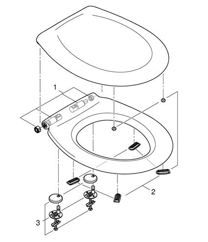 GROHE BAU CERAMIC WC sedadlo, SoftClose, alpská biela 39493000 Obrázek - fotka