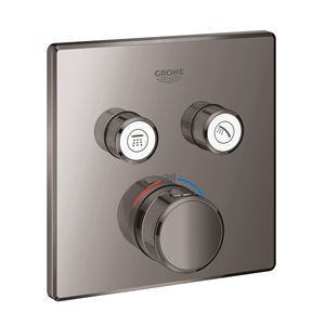 GROHE GROHTHERM SMARTCONTROL podomietková termostatická batéria, pre 2 spotrebiče, Water Saving, hard graphite