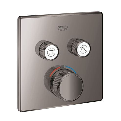 GROHE GROHTHERM SMARTCONTROL podomietková termostatická batéria, pre 2 spotrebiče, Water Saving, hard graphite 29124A00 Obrázek - Hlavní obrázek