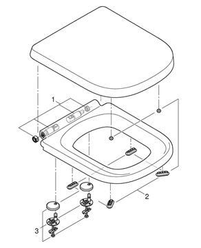 GROHE EURO CERAMIC WC sedadlo, alpská biela 39331001 Obrázek - fotka
