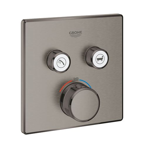 GROHE GROHTHERM SMARTCONTROL podomietková termostatická batéria, pre 2 spotrebiče, Water Saving, kartáčovaný hard graphite 29124AL0 Obrázek - Hlavní obrázek