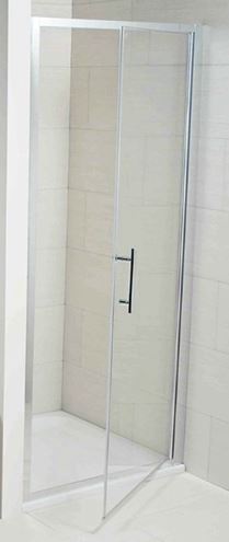 JIKA CUBITO PURE sprchové dvere 90x195 cm, pivotové, lesklý hliník/sklo číre H2542420026681 Obrázek - Hlavní obrázek