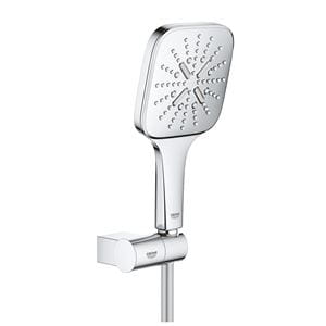 GROHE RAINSHOWER SMARTACTIVE 130 CUBE sprchová súprava 3-dielna, ručná sprcha 130x130 mm, 3 prúdy, hadica, držiak, Water Saving, chróm
