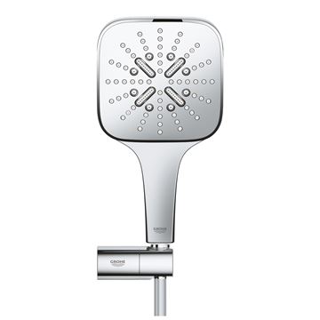 GROHE RAINSHOWER SMARTACTIVE 130 CUBE sprchová súprava 3-dielna, ručná sprcha 130x130 mm, 3 prúdy, hadica, držiak, Water Saving, chróm 26588000 Obrázek - fotka
