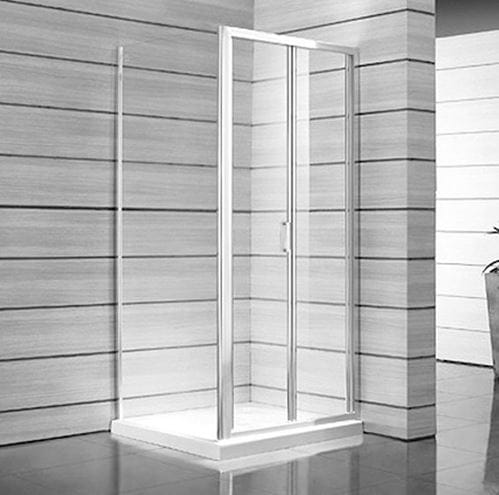 JIKA LYRA PLUS sprchové dvere 90x190 cm, zalamovacie, biela/sklo číre H2553820006681 Obrázek - Hlavní obrázek