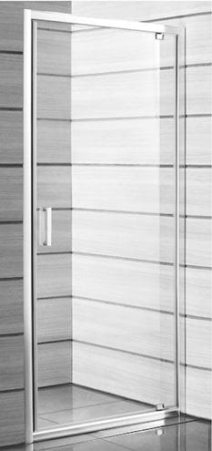 JIKA LYRA PLUS sprchové dvere 90x190 cm, pivotové, biela/sklo číre H2543820006681 Obrázek - Hlavní obrázek