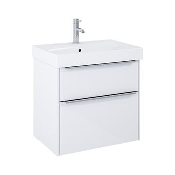 JIKA PURE skrinka s umývadlom 60x44x54 cm, 2 zásuvky, lesklá biela
