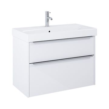 JIKA PURE skrinka s umývadlom 80x44x54 cm, 2 zásuvky, lesklá biela