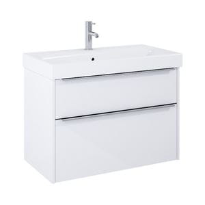 JIKA PURE skrinka s umývadlom 80x44x54 cm, 2 zásuvky, lesklá biela