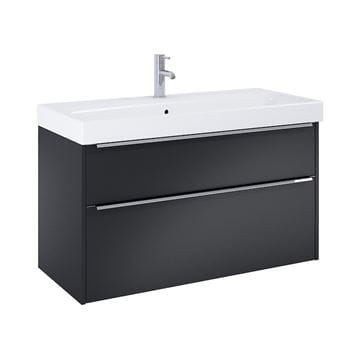 JIKA PURE skrinka s umývadlom 100x41,8x54 cm, 2 zásuvky, matná čierna