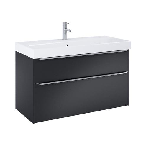 JIKA PURE skrinka s umývadlom 100x41,8x54 cm, 2 zásuvky, matná čierna H40B2364023532 Obrázek - Hlavní obrázek