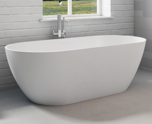 RIHO BILBAO voľne stojaca vaňa 170x80 cm, pre 2 osoby, liaty mramor B118001105 Obrázek - fotka