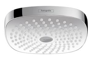 HANSGROHE CROMA SELECT E 180 2JET horná sprcha 187x187 mm, 2 prúdy, biela/chróm