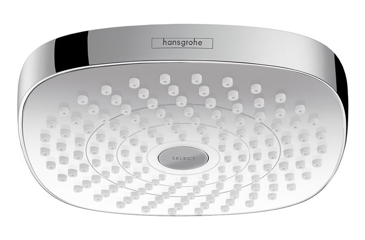 HANSGROHE CROMA SELECT E 180 2JET horná sprcha 187x187 mm, 2 prúdy, biela/chróm 26524400 Obrázek - Hlavní obrázek
