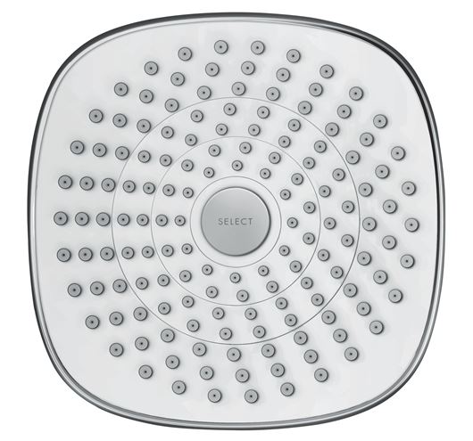 HANSGROHE CROMA SELECT E 180 2JET horná sprcha 187x187 mm, 2 prúdy, biela/chróm 26524400 Obrázek - fotka