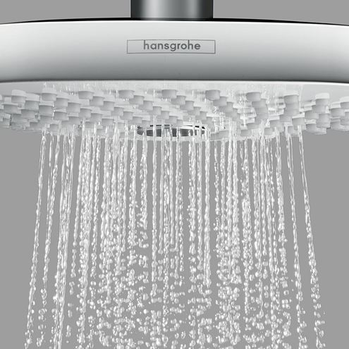 HANSGROHE CROMA SELECT E 180 2JET horná sprcha 187x187 mm, 2 prúdy, biela/chróm 26524400 Obrázek - fotka