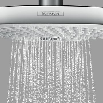 HANSGROHE CROMA SELECT E 180 2JET horná sprcha 187x187 mm, 2 prúdy, biela/chróm 26524400 Obrázek - fotka