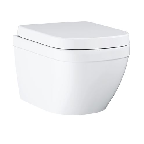 GROHE EURO CERAMIC závesné WC so SoftClose sedátkom, Rimless, Triple Vortex splachovanie, alpská biela 39693000 Obrázek - Hlavní obrázek