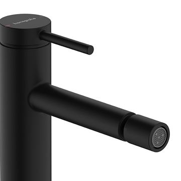 HANSGROHE TECTURIS S bidetová stojanková batéria, s odtokovou súpravou, matná čierna 73201670 Obrázek - fotka