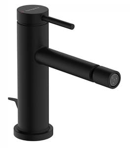 HANSGROHE TECTURIS S bidetová stojanková batéria, s odtokovou súpravou, matná čierna