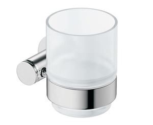 DURAVIT D-CODE nástenný pohárik, sklo, chróm
