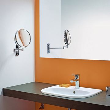DURAVIT D-CODE kozmetické zrkadlo 200 mm, zväčšovacie, chróm 0099121000 Obrázek - fotka