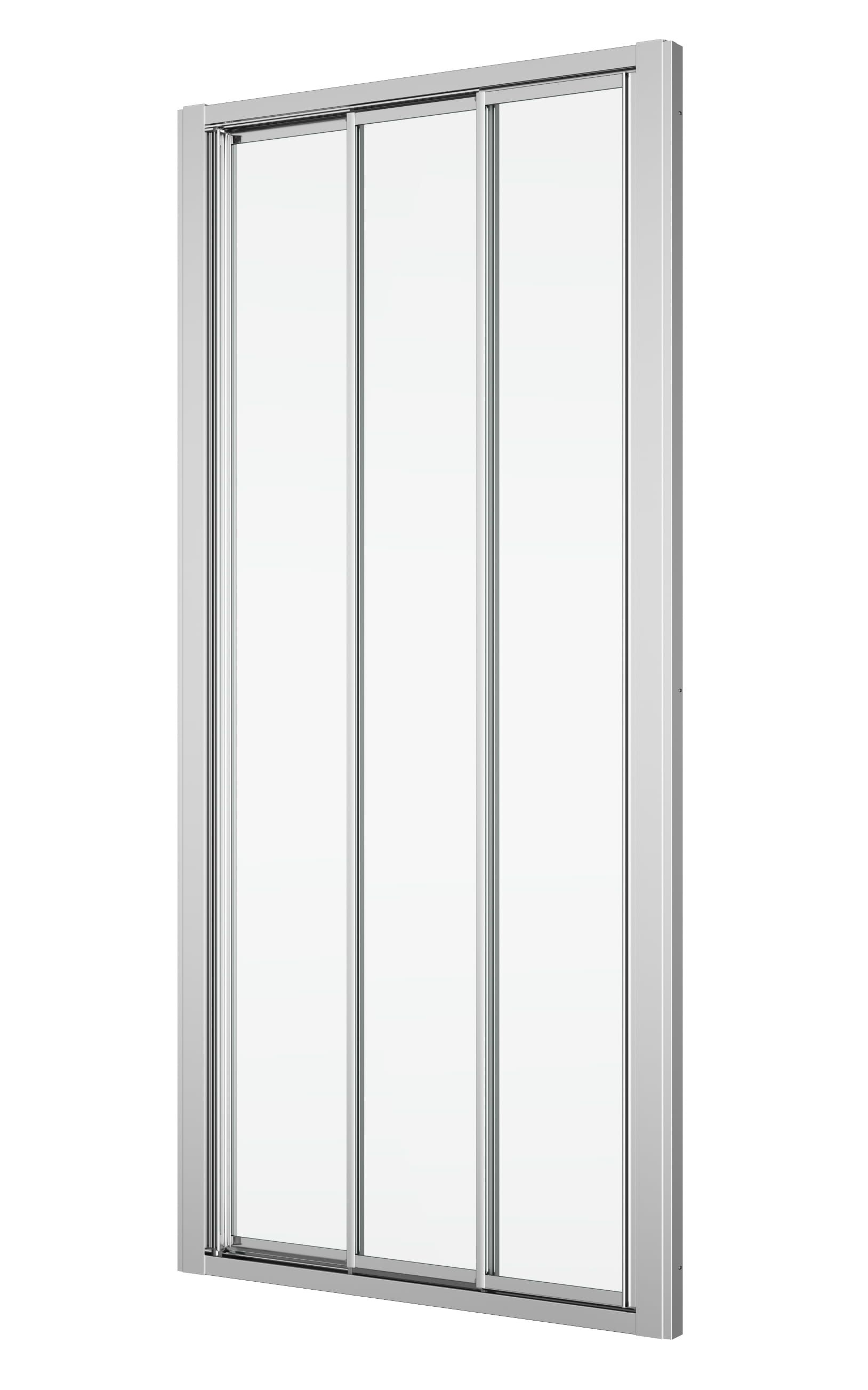 RONAL TOP-LINE TOPS3 sprchové dvere 110x190 cm, posuvné, aluchróm/číre sklo